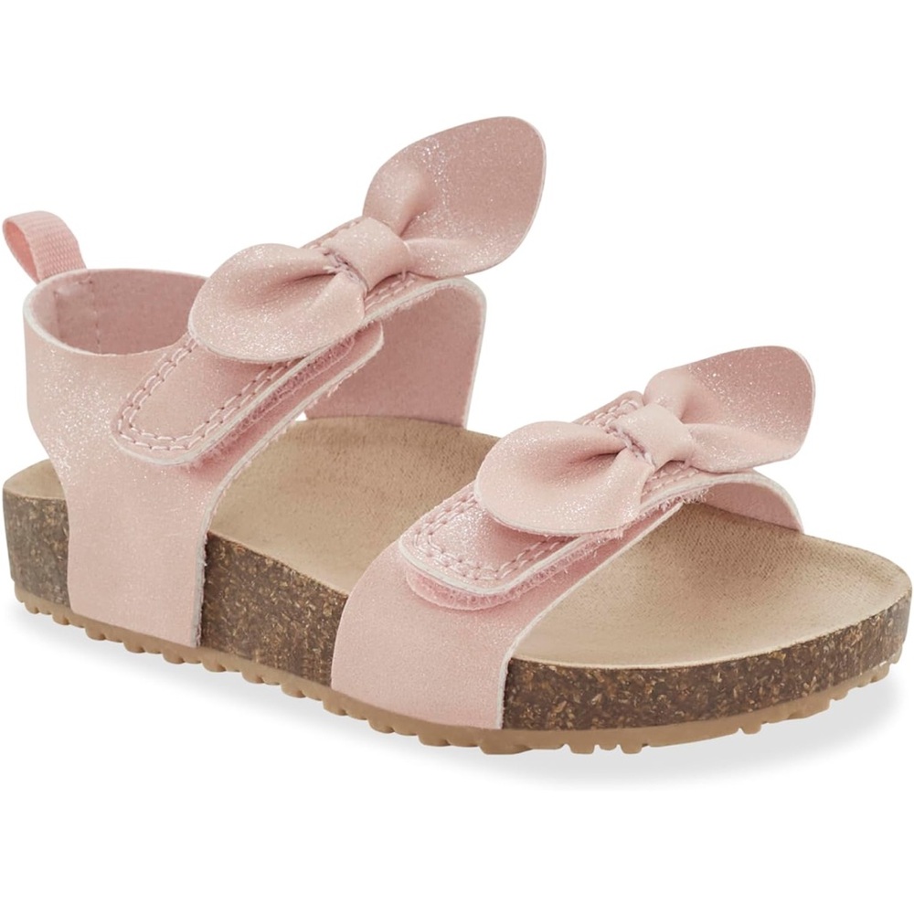 Carters pink bow sandals